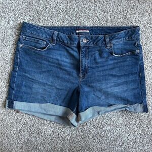 Tommy Hilfiger Blue Denim Shorts Casual Summer Size 16